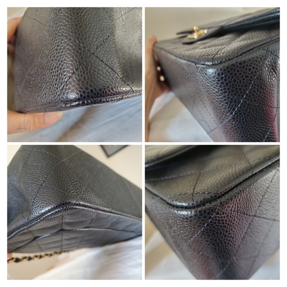 Chanel Classic Jumbo Black Caviar Gold Hw - Picture 11 of 16